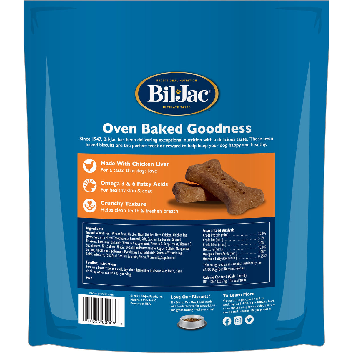 Bil-Jac Dog Biscuits Treats for Large Dogs - Serving 5 Locations in OH