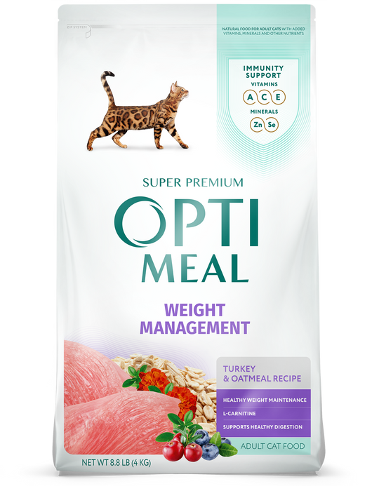 Optimeal Adult Cat Weight Management Turkey & Oatmeal (8.8 Lb) - Serving 5 Locations in OH - Granville Milling Co. Optimeal Adult Cat Weight Management Turkey & Oatmeal (8.8 Lb) - Serving 5 Locations in OH - Granville Milling Co.