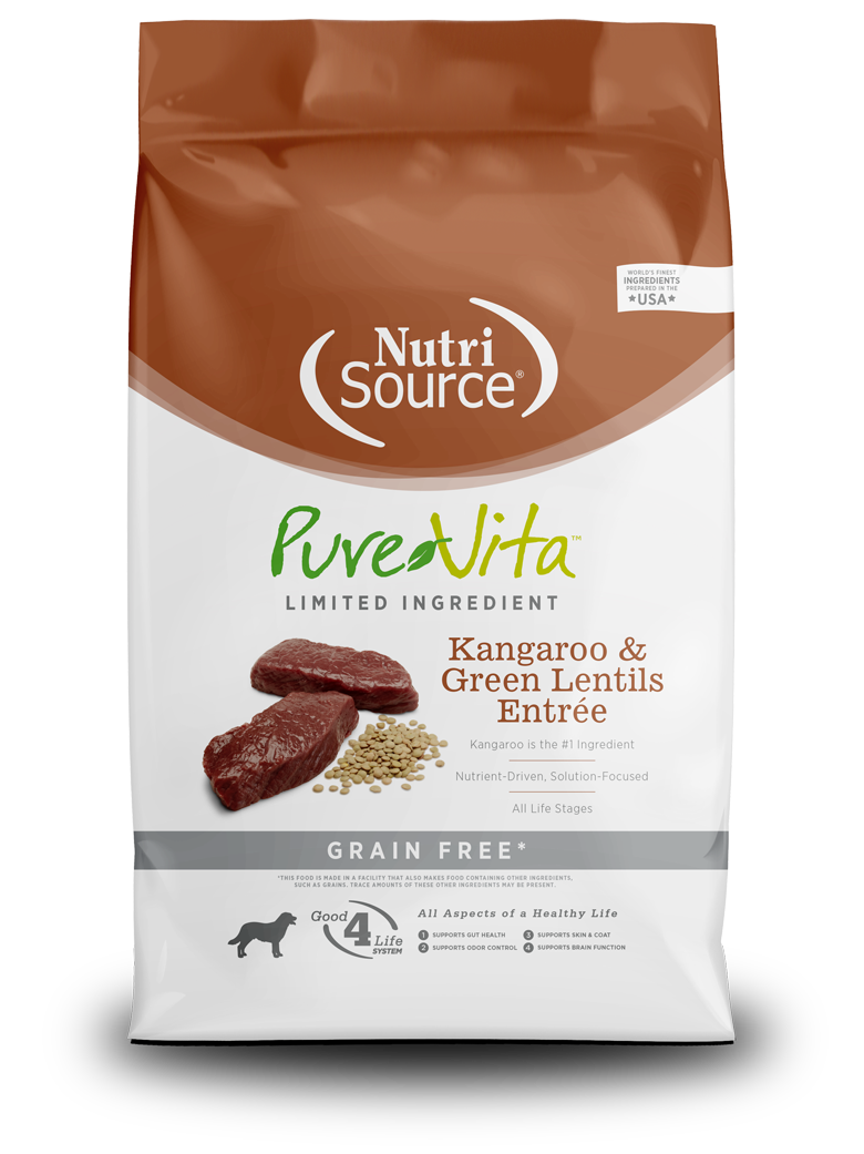 NutriSource® PureVita™ Kangaroo & Green Lentils Entrée Dog Food