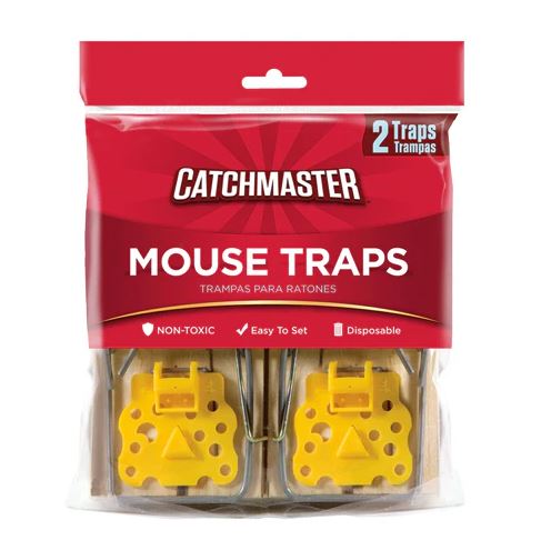 Catchmaster Mouse Traps Wood (2pk)