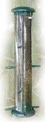Audubon Green Plastic 8-Port Nyjer® Thistle Finch Tube Feeder