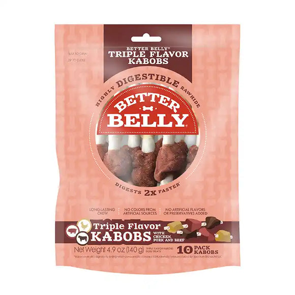 Better Belly Triple Flavor Kabobs Dog Treats