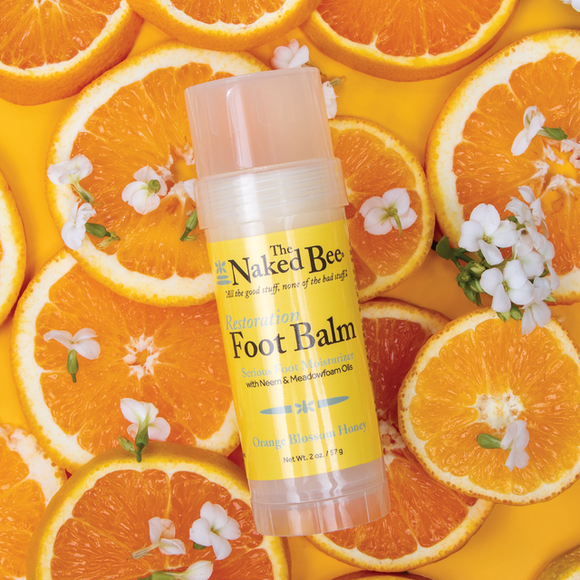 The Naked Bee 2 oz. Orange Blossom Honey Restoration Foot Balm