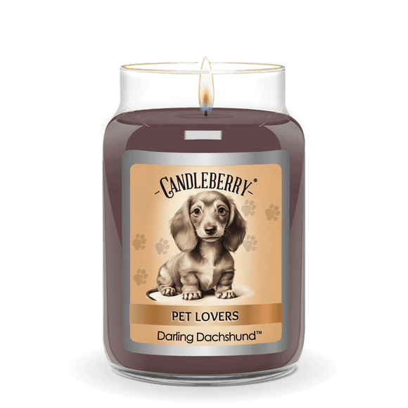 Candleberry Darling Dachshund™ - Large Jar Candle