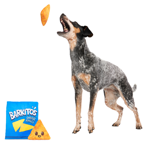 BARK Drool Ranch Chips Plush Enrichment + Multi-Part Dog Toy