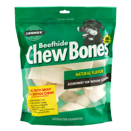 Lennox International Natural Rawhide Assorted Chewbone Dog Chews, 3 lb