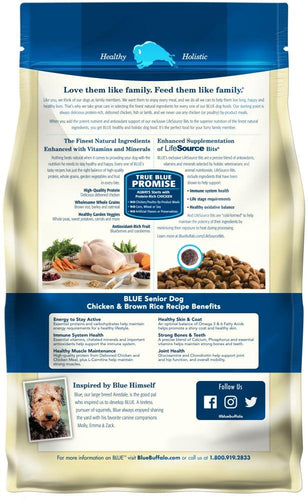 Blue Buffalo Life Protection Natural Chicken Brown Rice Recipe Senior Dry Dog Food Serving 5 Locations in OH Granville Milling Co