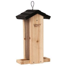 Cedar Vertical Mesh Bird Feeder