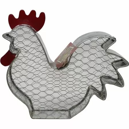 Audubon/woodlink-Rustic Farmhouse Rooster Wire Peanut Feeder- Galvanized