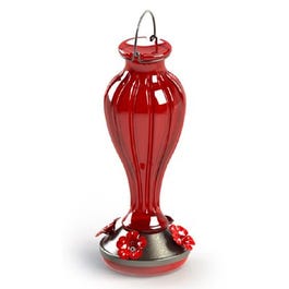 Blossom Hummingbird Feeder, Red, 25-oz.