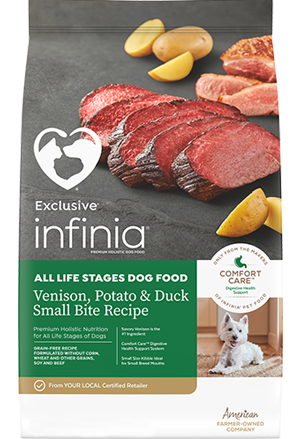 Exclusive® Infinia® All Life Stages Dog Food Venison, Potato & Duck Recipe