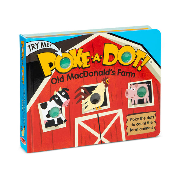Melissa & Doug Poke-a-Dot: Old MacDonald’s Farm (20-Page Interactive Sturdy Board Book with Buttons)