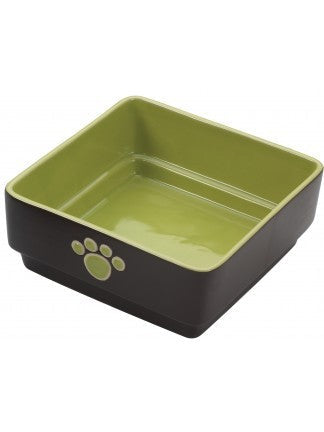 Ethical Products  FOUR SQUARE DISH 7″ DOG, GREEN