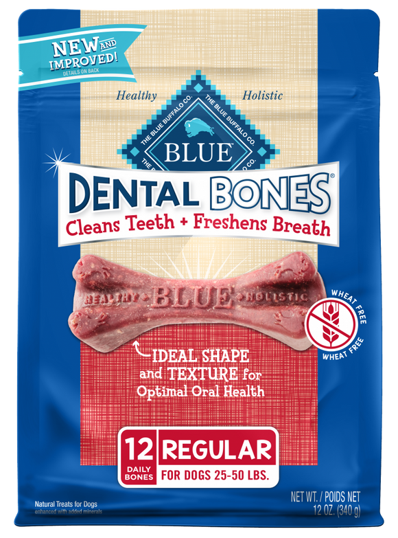 Blue Buffalo Dental Bones Regular Dog Treats