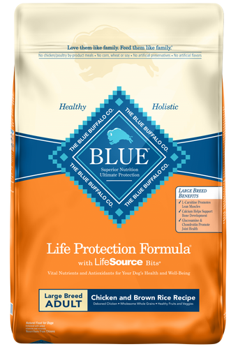 Blue Buffalo Life Protection Natural Chicken Brown Rice Recipe Large Breed Adult Dry Dog Food