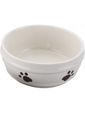 Ethical Products CRACKLE DISH 7″ DOG IVORY