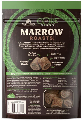 Wellness CORE Natural Grain Free Marrow Roasts Turkey Recipe Dog Treats