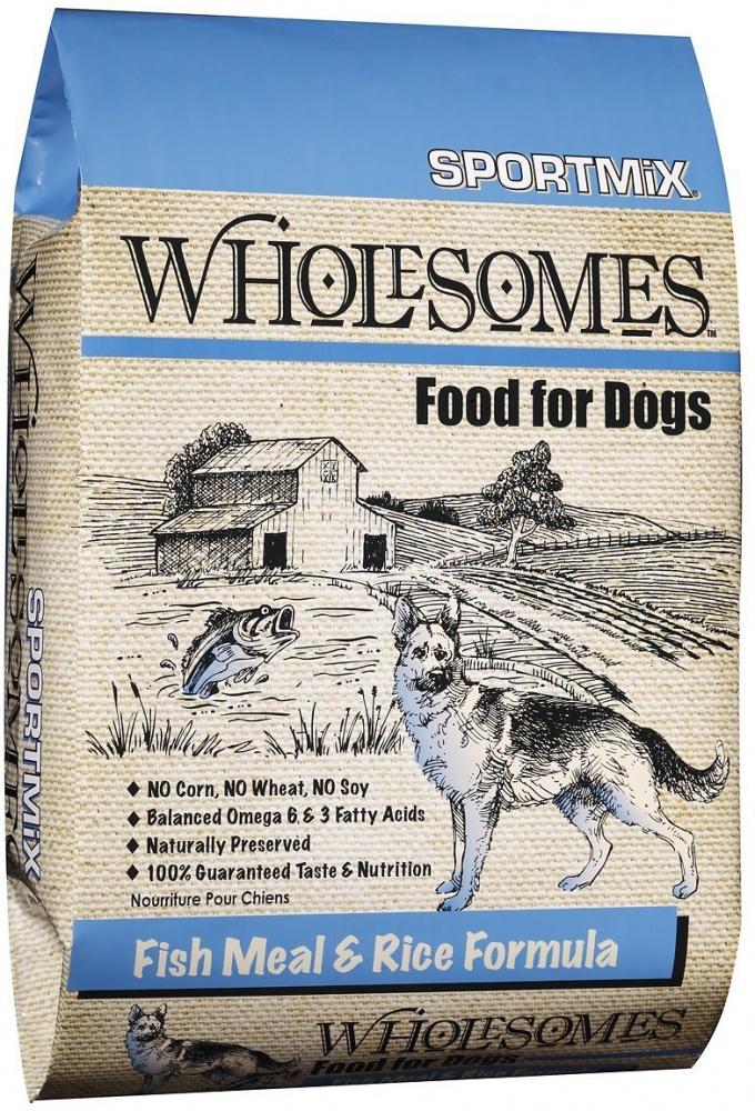 SPORTMiX Wholesomes Fish Meal & Rice Recipe Dry Dog Food (40-lb ...