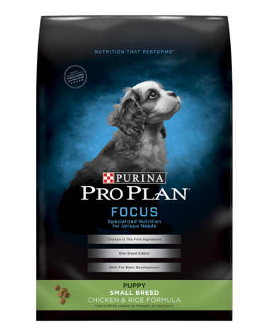 Purina Pro Plan Focus Chicken & Rice Formula Puppy Small Breed Dry Dog Food