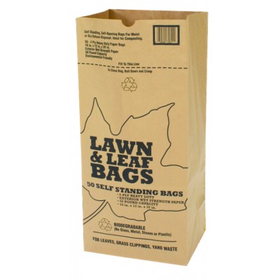 Lawn and Leaf Paper Bag (50 Pack)