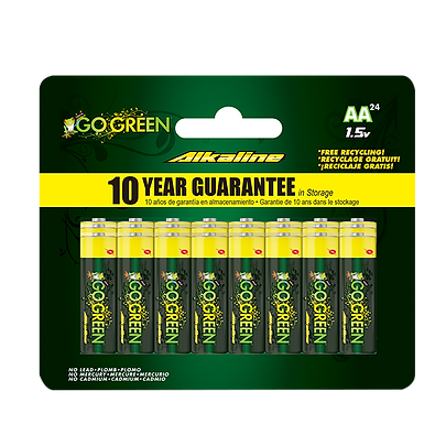 GoGreen Power® AA Alkaline 24pack (AA)