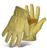 Boss Grain Cowhide Leather Driver With Palm Patch Gloves (Large)