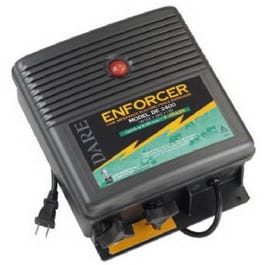 Electric Fence Charger, 600-Acre, Low Impedance, Plug-In, 110-Volt