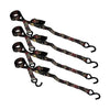 Ancra Cargo 1” x 8’ S-Hook Ratchet Tie-Down, Camo Style, 4 Pack (1” x 8’)