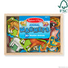 Melissa & Doug Wooden Animal Magnets (20 Wooden Animals)