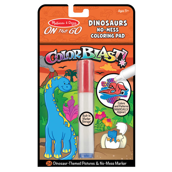 Melissa & Doug On the Go ColorBlast No-Mess Coloring Pad - Dinosaurs (Dinosaurs - 24 pages)