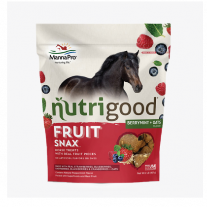 Manna Pro Nutrigood™ FruitSnax Horse Treats BerryMint + Oats Flavor (2 lbs)