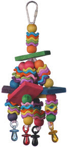 A&E Happy Beaks Fiesta Blocks Bird Toy