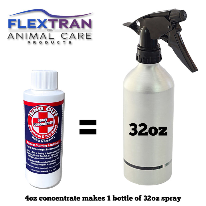 FlexTran Ring Out Concentrate Spray For Ringworm Control. Works on All ...