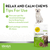 Tomlyn Relax & Calm Chicken-Flavored Chew for Medium & Large Dogs (30 Chews)