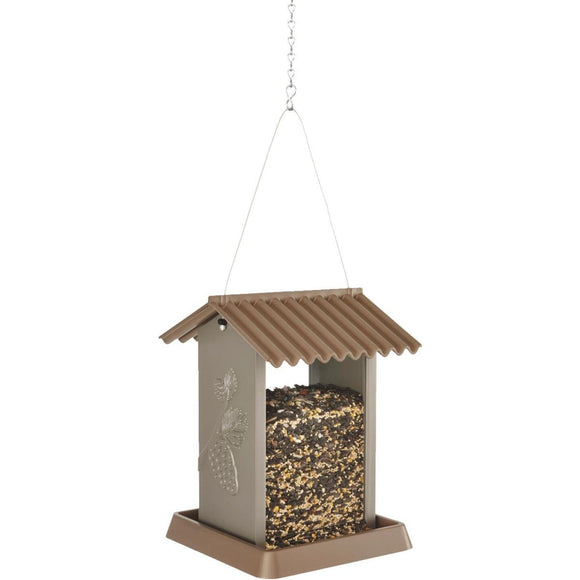 North States Brown Plastic Hopper Bird Feeder