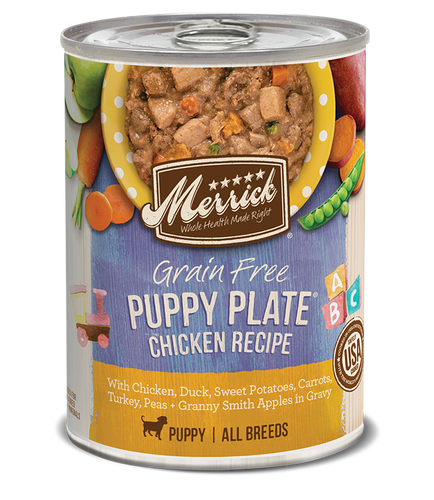 Merrick Grain Free Puppy Plate Chicken Recipe in Gravy (12.7-oz, single can)