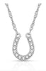 Montana Silversmith Crystal Clear Lucky Horseshoe Necklace