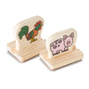 Melissa & Doug My First Wooden Stamp Set - Farm Animals (8 Wooden Stamps - 2 Washable Ink Stamp Pads)