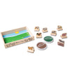 Melissa & Doug My First Wooden Stamp Set - Farm Animals (8 Wooden Stamps - 2 Washable Ink Stamp Pads)