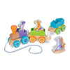 Melissa & Doug First Play Wooden Rocking Farm Animals Pull Train (6-piece wooden farm animal)