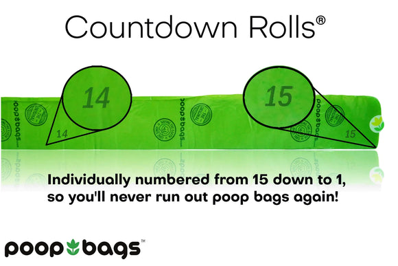 The Original Poop Bags® Countdown Rolls® - Biobased Bundle