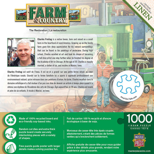 MasterPieces Farm & Country - The Restoration 1000 Piece Puzzle (19.25 x 26.75 1000pc Puzzle)