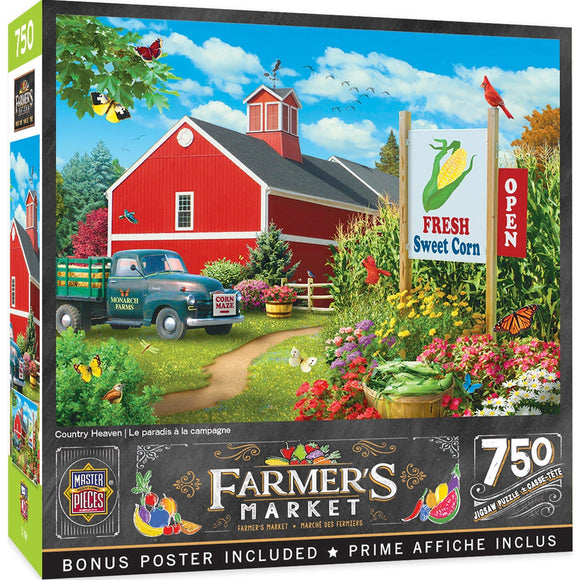 MasterPieces Farmer's Market Country Heaven 750 Piece Puzzle