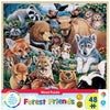 MasterPieces Wood Fun Facts Forest Friends 48 Piece Wood Puzzle (Puzzle Game, 11x11)