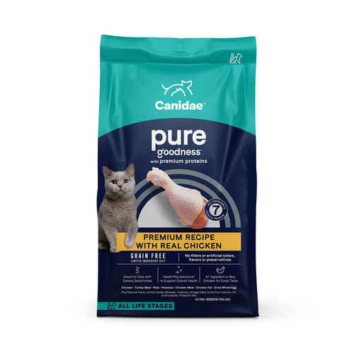 Canidae PURE Grain Free Limited Ingredient Chicken Dry Cat Food, (5-lb)