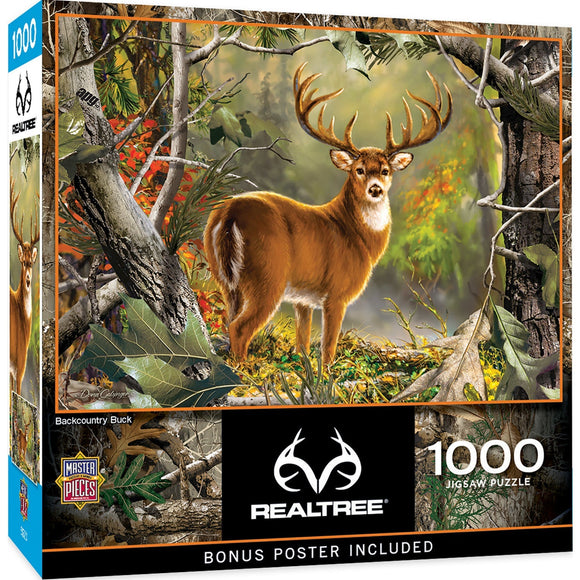 Masterpieces Realtree Backcountry Buck 1000 Piece Puzzle (Puzzle Game, 19.25