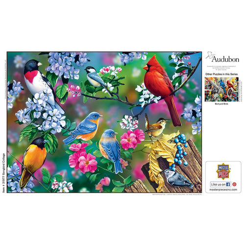 MasterPieces Audubon Songbird Collage 1000 Piece Puzzle (Puzzle Game, 19.25 x 26.75)