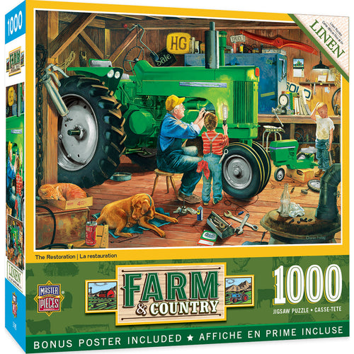 MasterPieces Farm & Country - The Restoration 1000 Piece Puzzle (19.25 x 26.75 1000pc Puzzle)