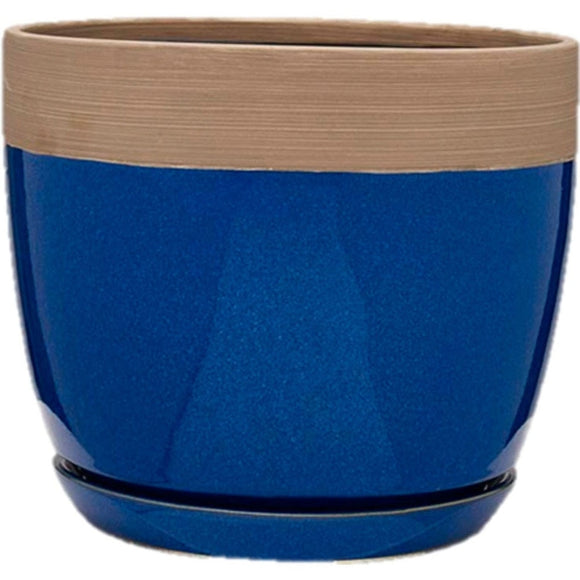 CLAYWORKS ANA PLANTER (8 INCH, NAVY)