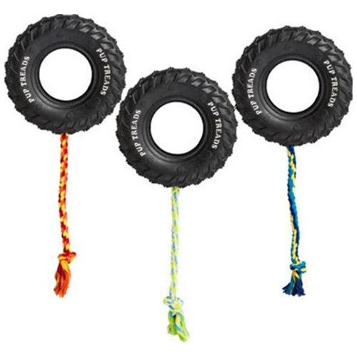 SPOT PUP TREADS WITH ROPE (6 IN, ASSORTED)